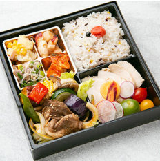牛焼肉&地元新鮮野菜のソテー彩り弁当